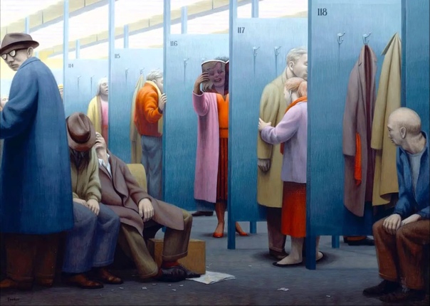 Художник Джордж Клер Тукер-младший (George Tooer, 1920-2011). Свою карьеру Джордж начинал в годы, когда магический реализм уже успел объединить вокруг себя небольшую «армию» творцов. А вот